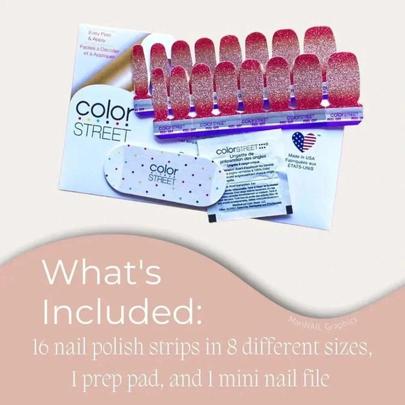 Color Street Nail Polish Strips-Retired-Holo Your Heart - Picture 4 of 4